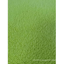 100% polyester Sherpa Fleece Solid Knitting Fabric